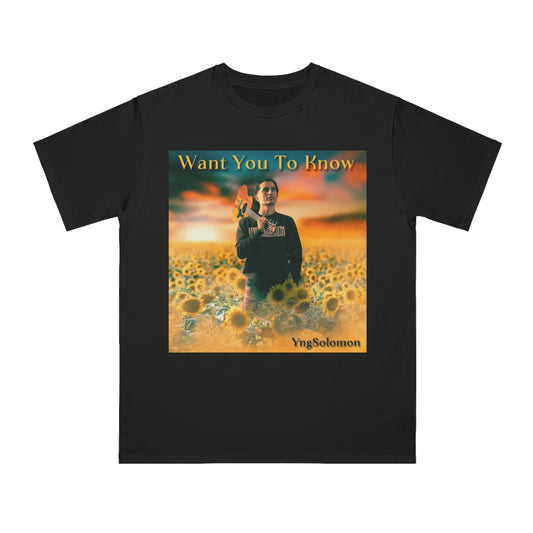 Want You to Know by YngSolomon cover art graphic T-shirt